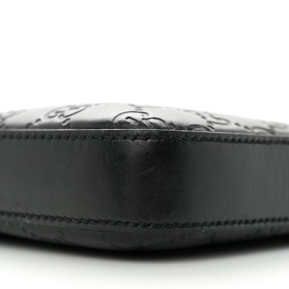 Gucci Guccissima Signature Small Messenger Bag Black 10 of 13