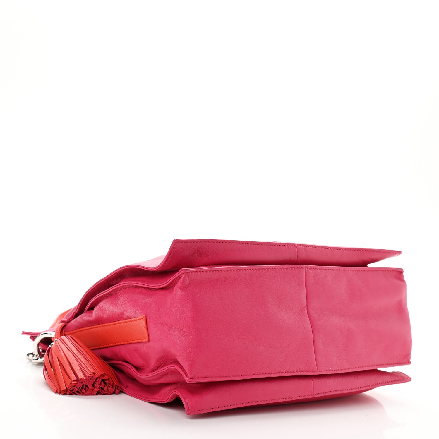 Loewe Calfskin Flamenco Shoulder Bag Magenta 4 of 12