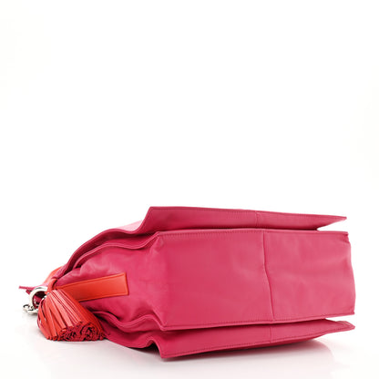 Loewe Calfskin Flamenco Shoulder Bag Magenta 4 of 12