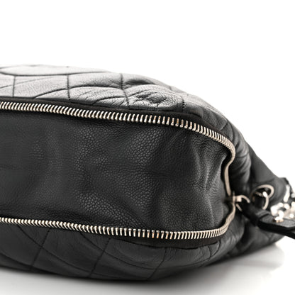 Chanel Caviar Quilted Expandable Zip Shoulder Bag Black 11 of 12