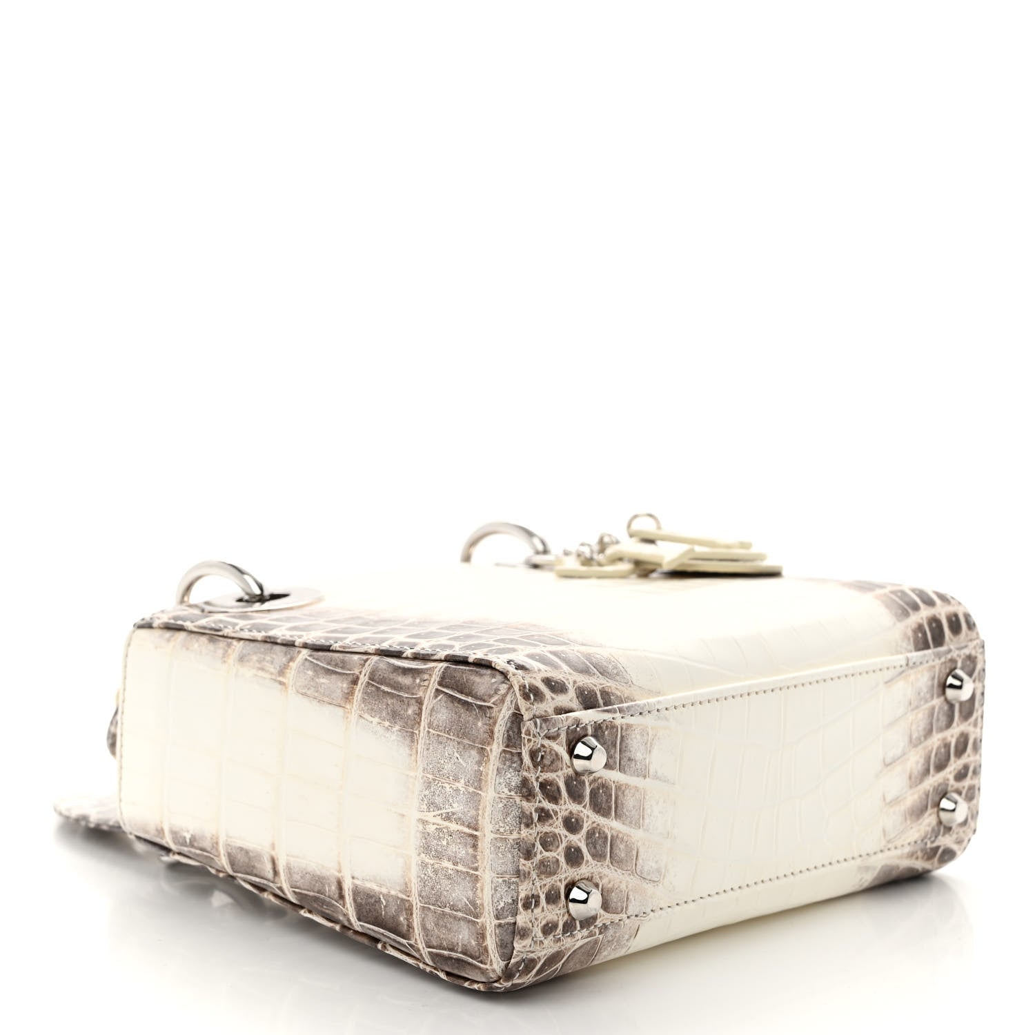 Christian Dior Niloticus Crocodile Himalaya Mini Lady Dior White 4 of 9