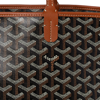 Goyard Goyardine Artois MM Black Gold 8 of 10