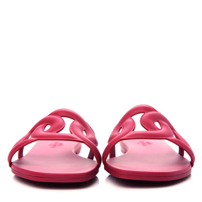 Hermes Rubber Aloha Sandals 36 Rose Baie 2 of 11