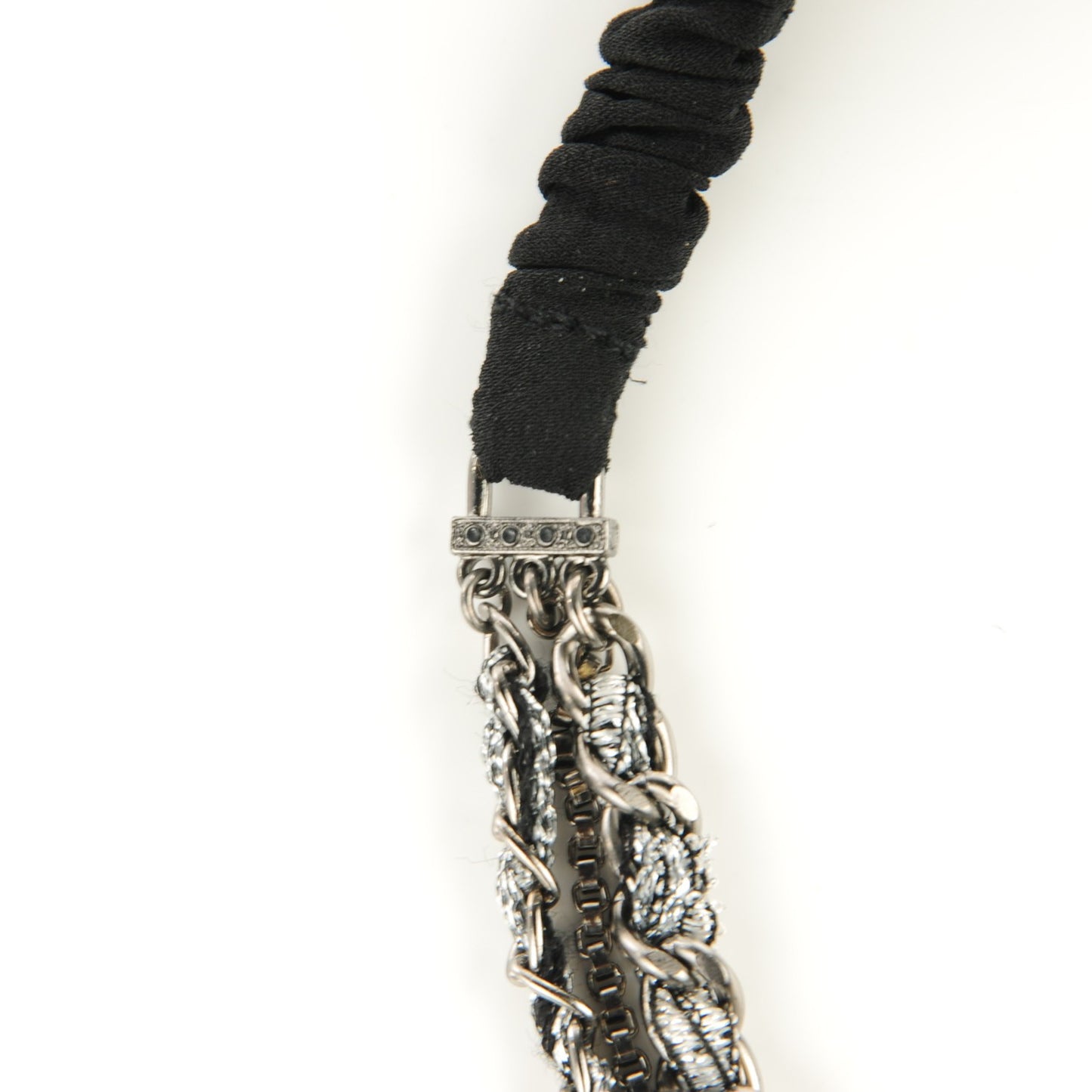 Tweed Chain CC Head Band Black