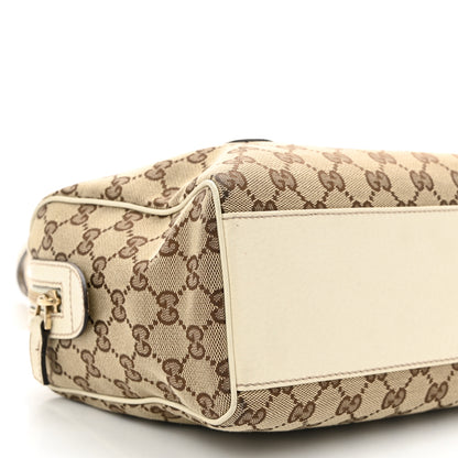 Gucci Monogram Small Charmy Boston White 9 of 10
