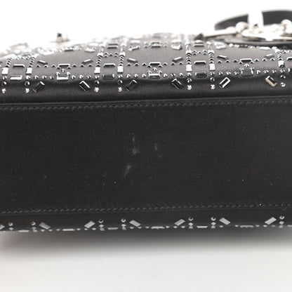 Christian Dior Satin Crystal Cannage Mini Lady Dior Black 11 of 12