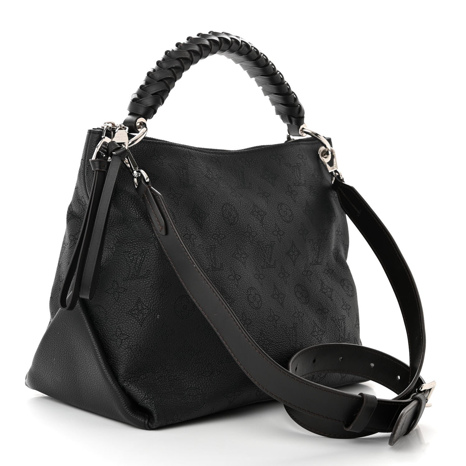 Louis Vuitton Mahina Beaubourg Hobo MM Black 3 of 9