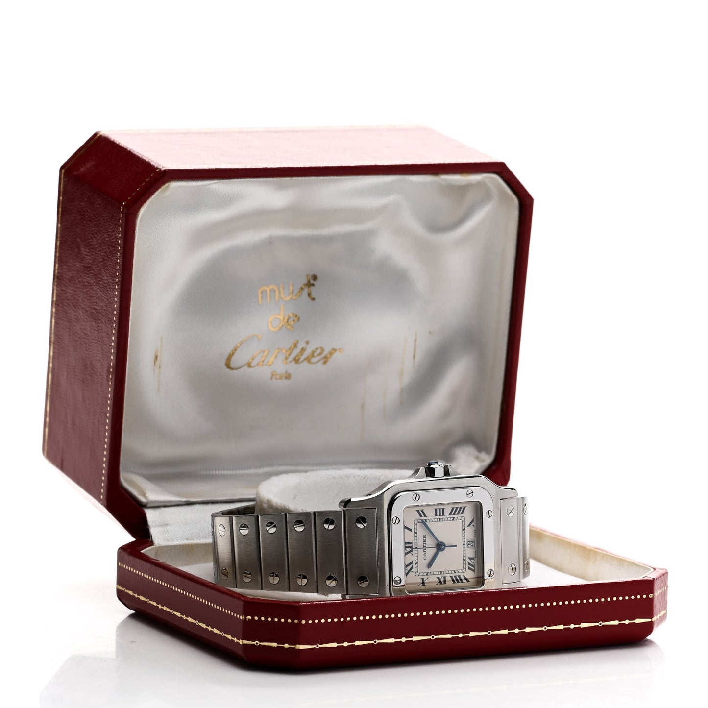 Stainless Steel 29mm Santos De Cartier Galbee Quartz Watch