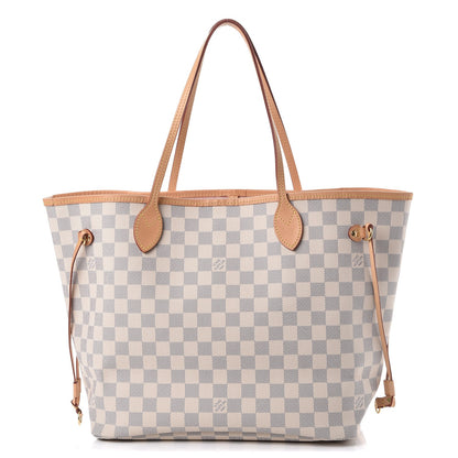 Louis Vuitton Damier Azur Neo Neverfull MM Rose Ballerine 1 of 9