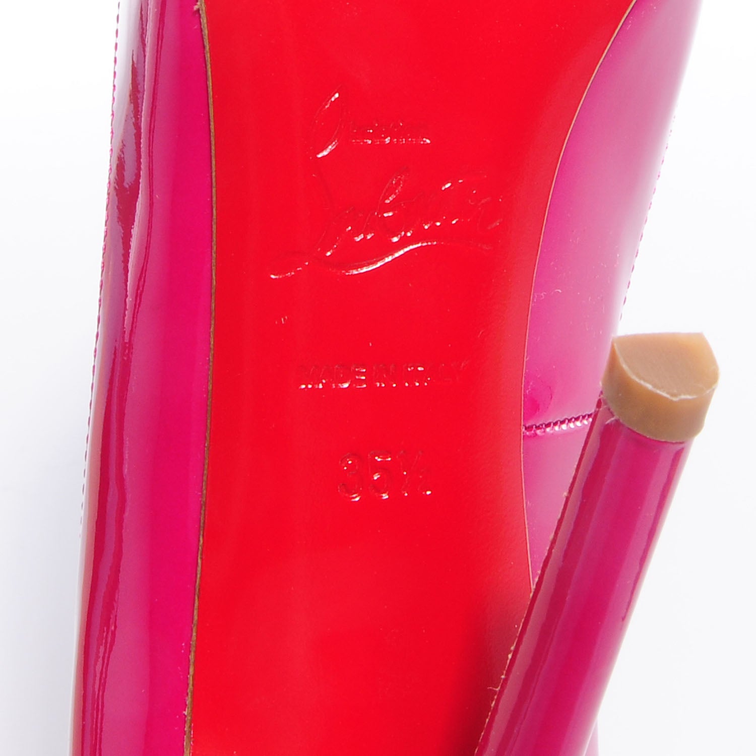 Christian Louboutin Patent Pigalle 120 Pumps 35.5 Grenadine 6 of 7
