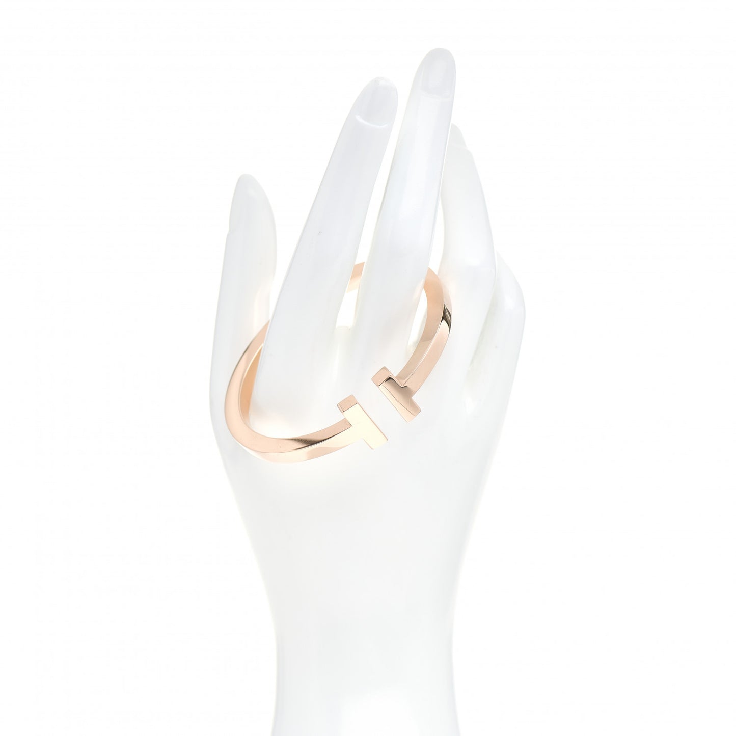 18K Rose Gold T Square Bracelet