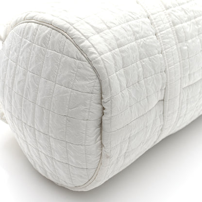 Saint Laurent Nylon Gloria Quilted Travel Bag Milky White 8 of 9
