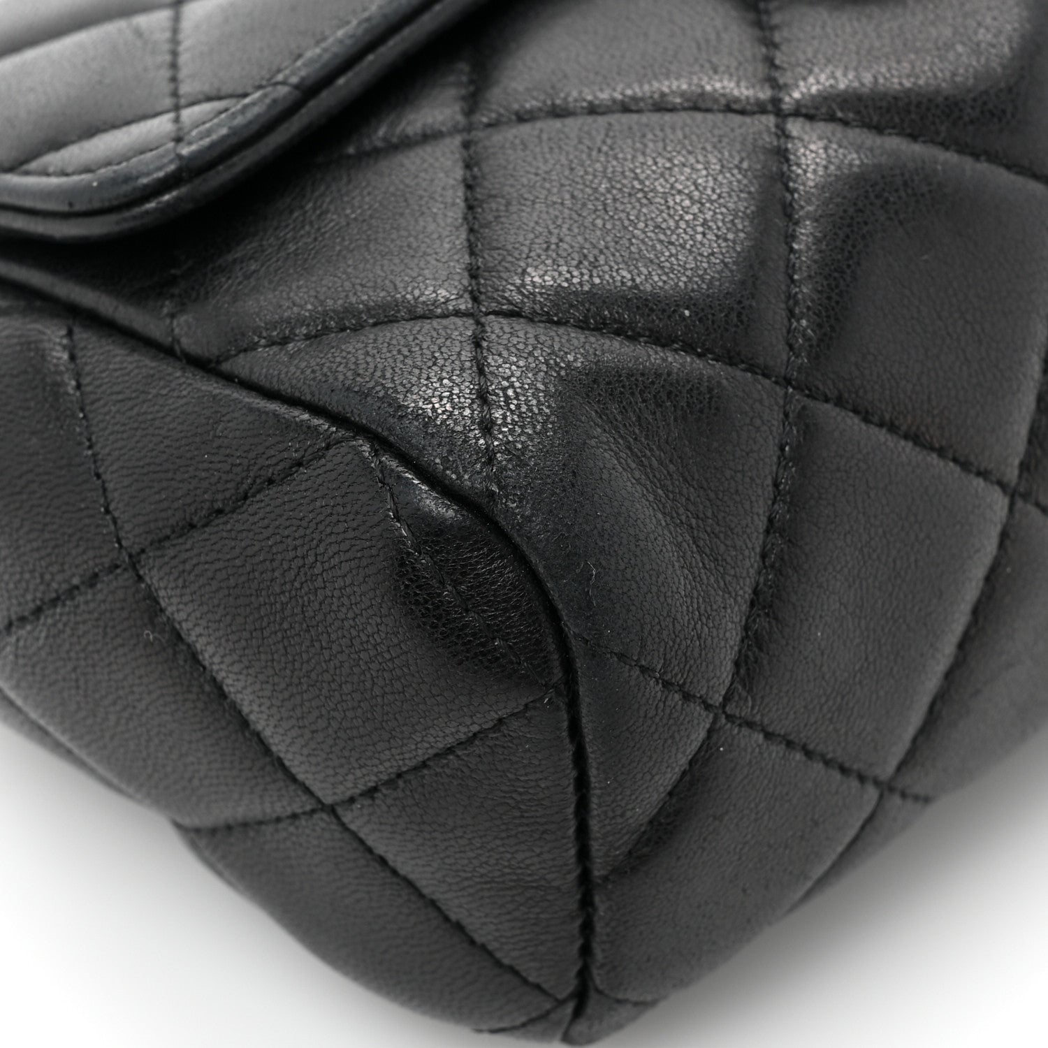 Chanel Lambskin Quilted Flap Cosmetic Case Black 10 of 17