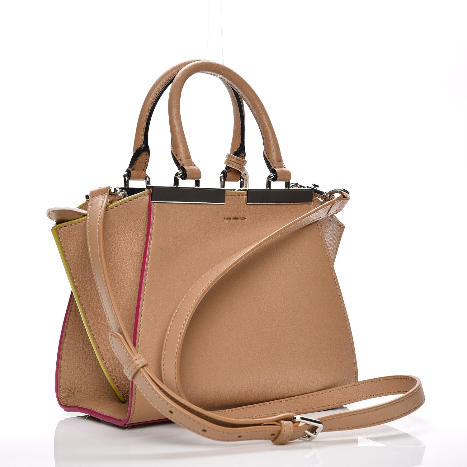 Fendi Vitello Dolce Mini 3Jours Tote Cuoio 4 of 7