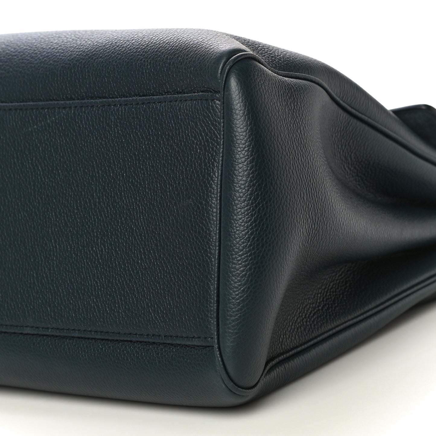 Supple Grained Calfskin Medium Soft 16 Bag Navy Blue