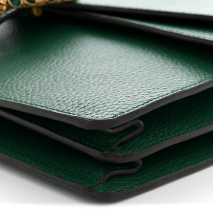 Gucci Pebbled Calfskin Small Dionysus Shoulder Bag Emerald 10 of 12