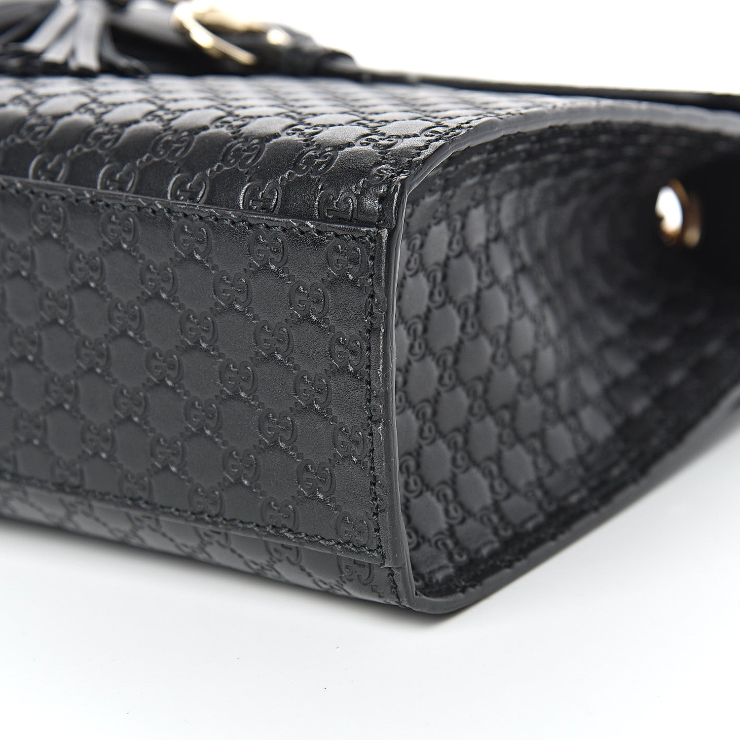 Gucci Microguccissima Medium Emily Chain Shoulder Bag Black 10 of 12