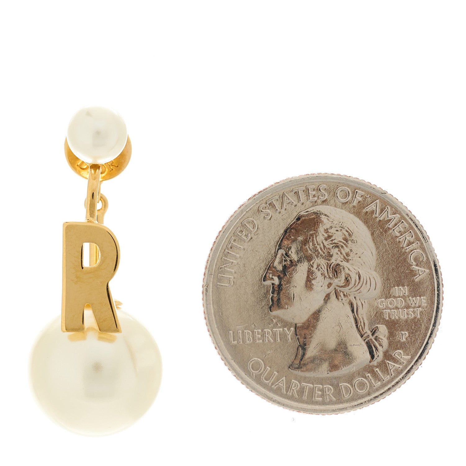 Christian Dior Pearl My ABCDior R Tribale Earring Gold 2 of 5