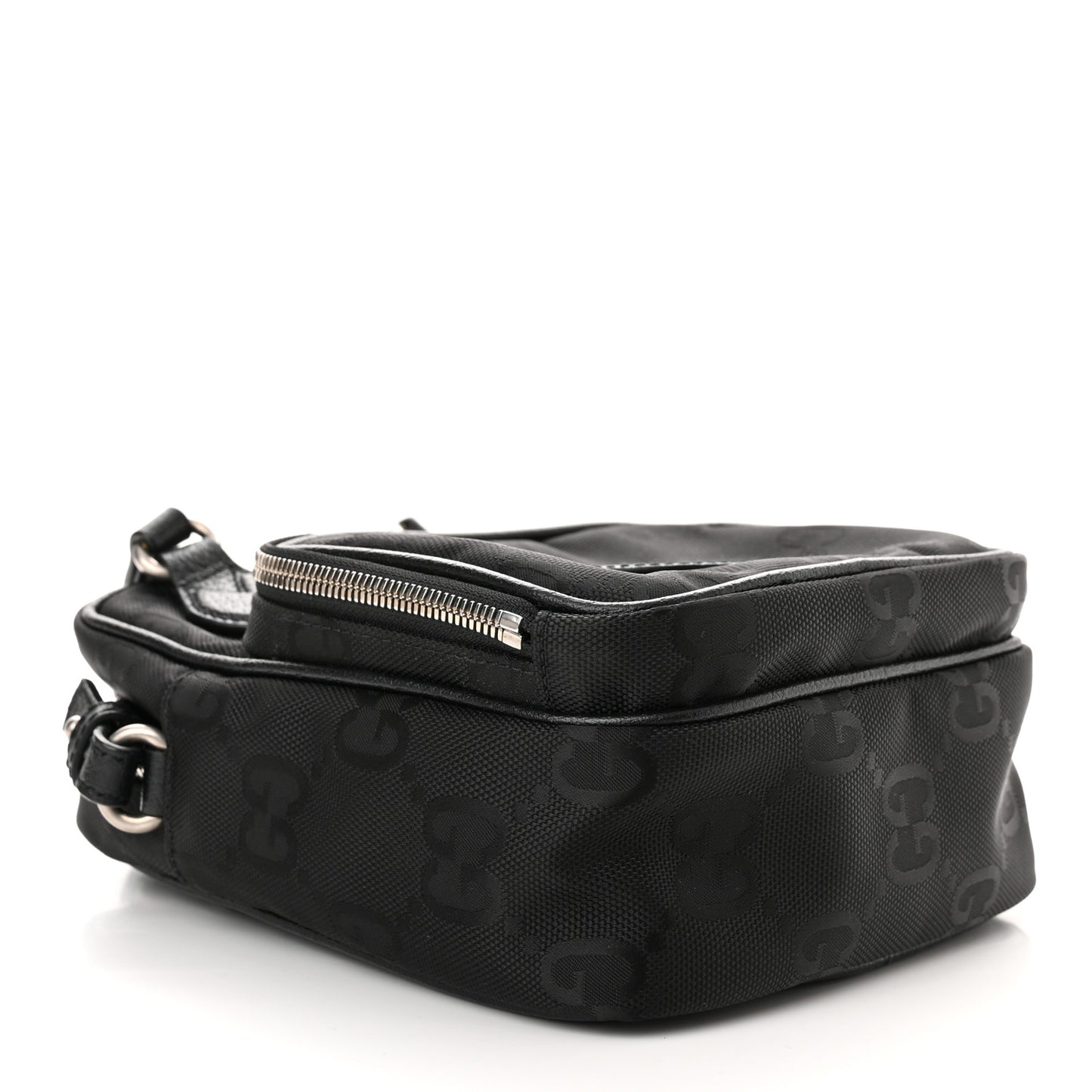 Econyl Nylon Monogram Off The Grid Shoulder Bag Black