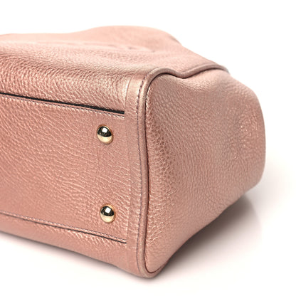 Gucci Metallic Pebbled Calfskin Small Soho Shoulder Bag Pink 11 of 13