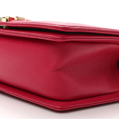 Chanel Caviar Quilted Medium Boy Flap Fuchsia 9 of 9