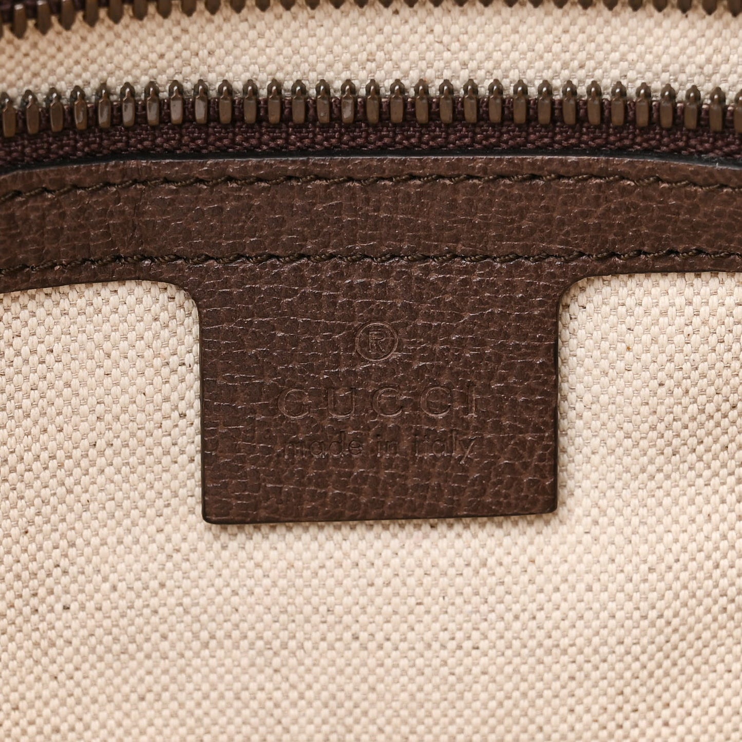 GG Supreme Monogram Web Ophidia Half Moon Hobo Brown