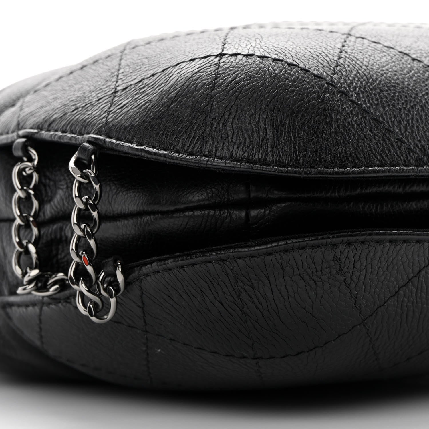 Chanel Calfskin Quilted Small Gabrielle Bucket Black 9 of 14