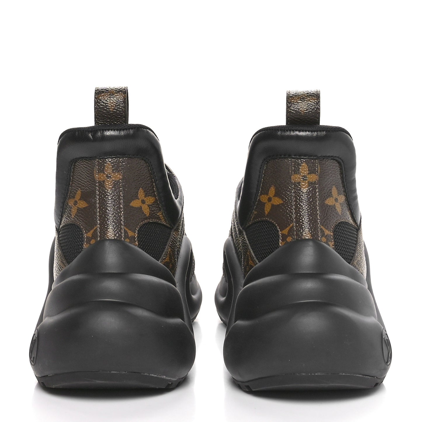 Calfskin Patent Monogram LV Archlight Sneakers 39.5 Black