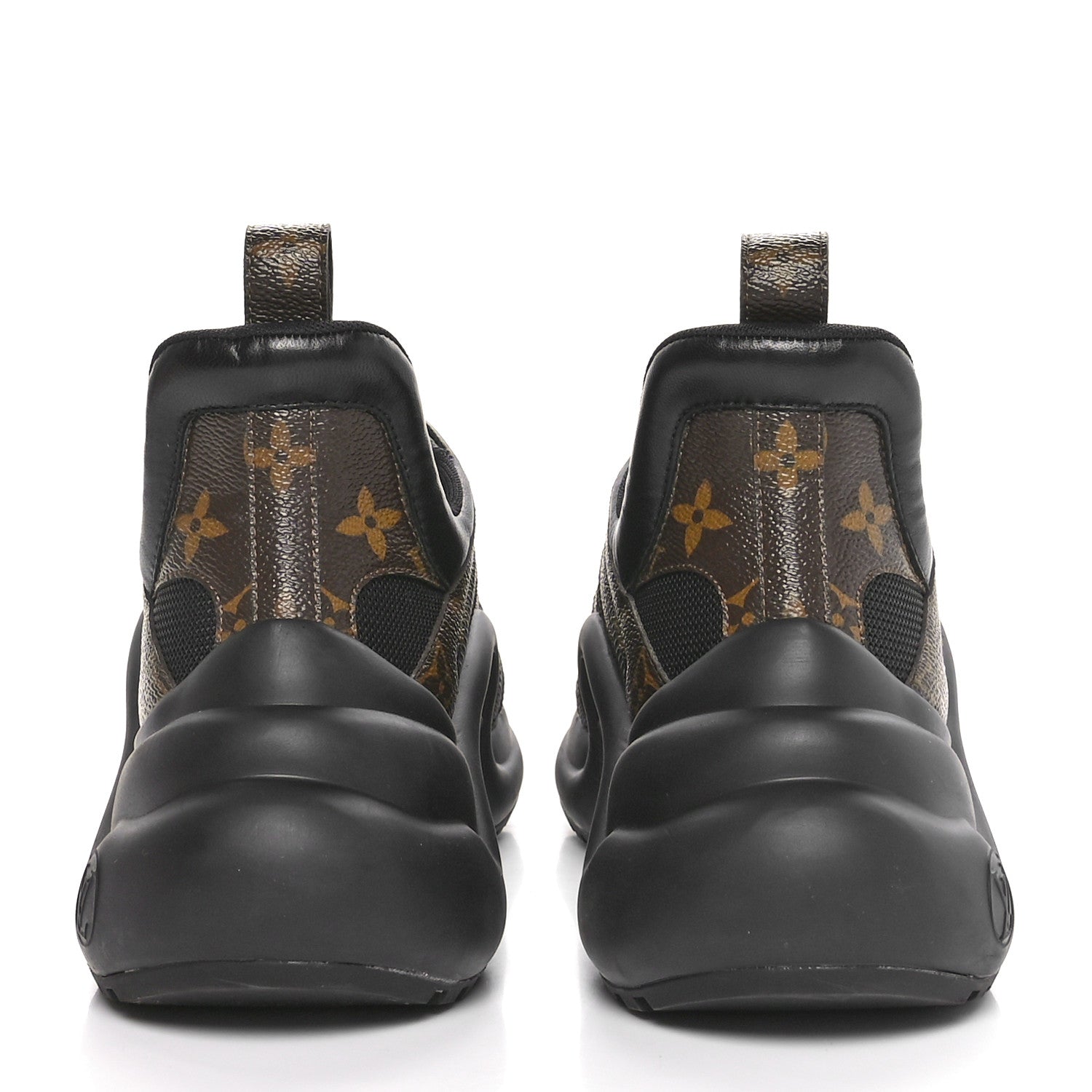 Louis Vuitton Calfskin Patent Monogram LV Archlight Sneakers 39.5 Black 6 of 9