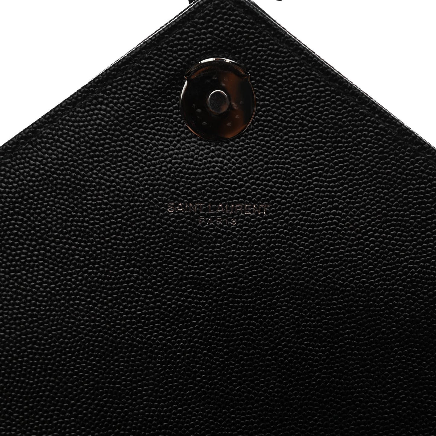 Grain De Poudre Textured Mixed Matelasse Large Triquilt Monogram Monochrome Satchel Black