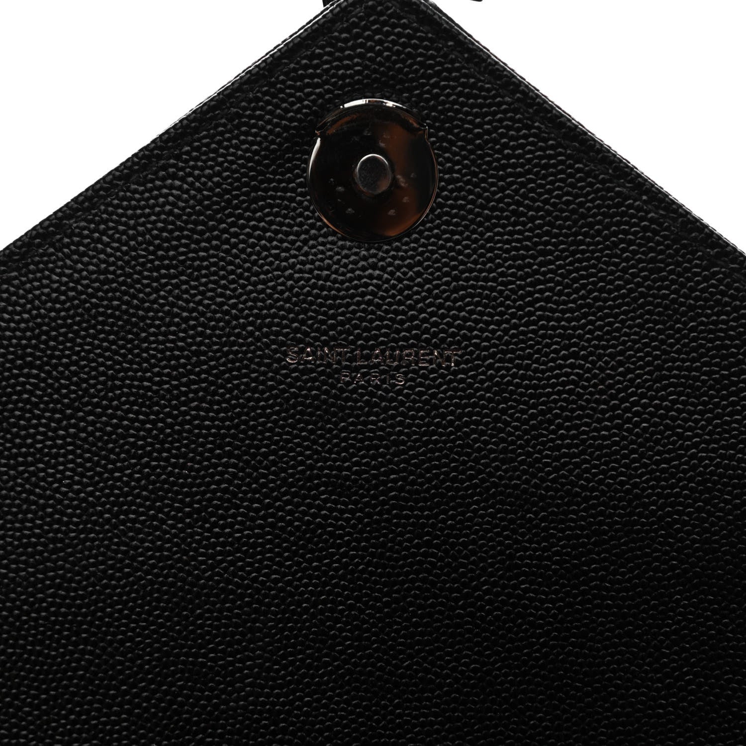 Saint Laurent Grain De Poudre Textured Mixed Matelasse Large Triquilt Monogram Monochrome Satchel Black 7 of 9