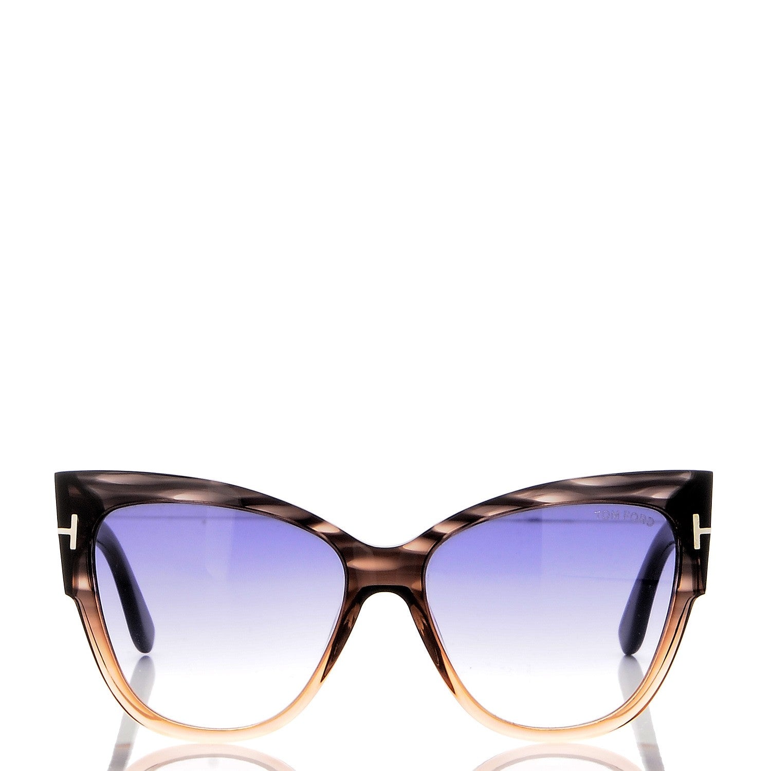 Tom Ford Anoushka Sunglasses TF371 Melange Grey Peach 2 of 7