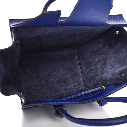 Celine Crisped Calfskin Mini Tie Knot Tote Indigo 5 of 7