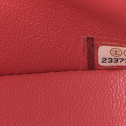 Chanel Caviar Quilted Medium Double Flap Dark Pink 9 of 10