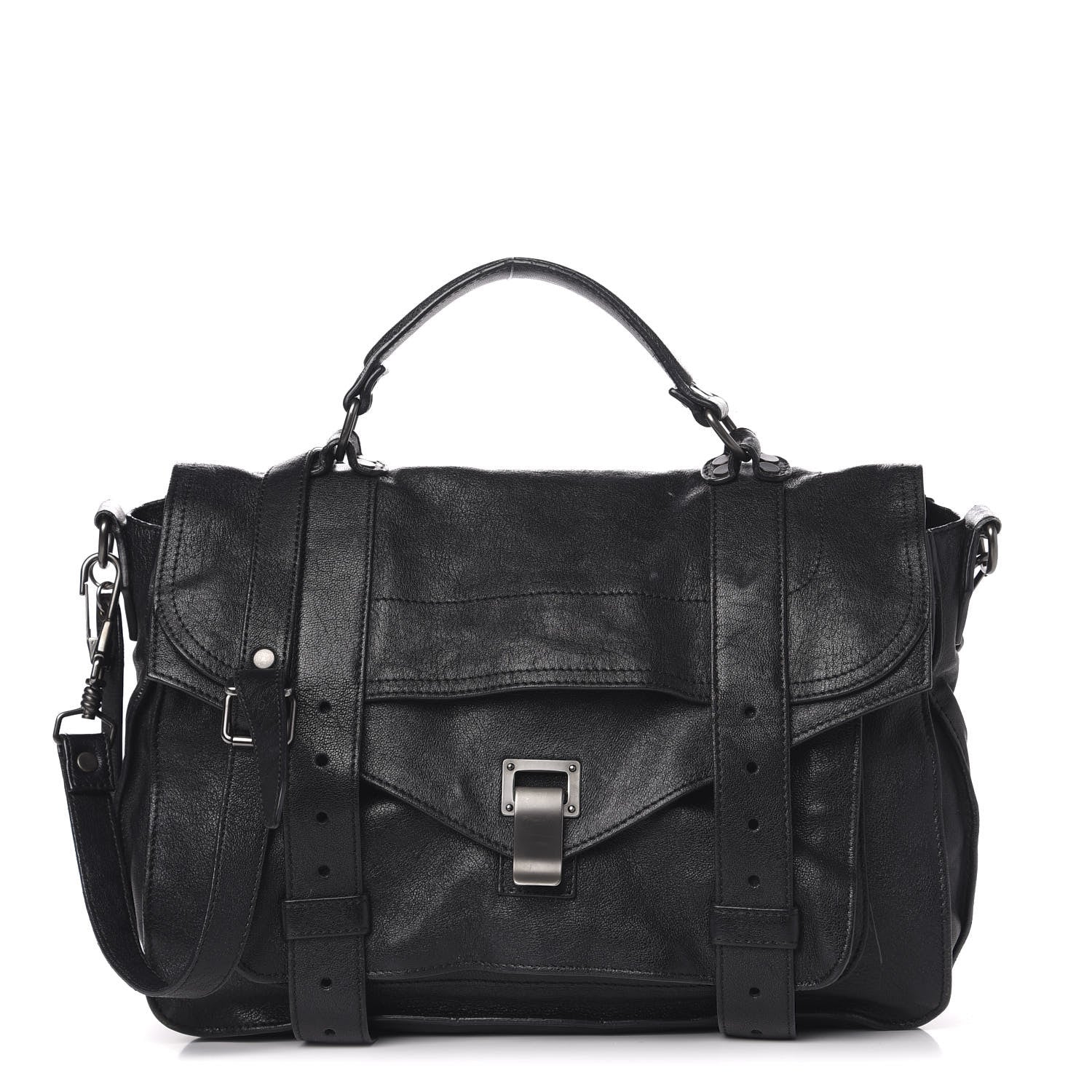 Proenza Schouler Lambskin Medium PS1 Satchel Black 1 of 20