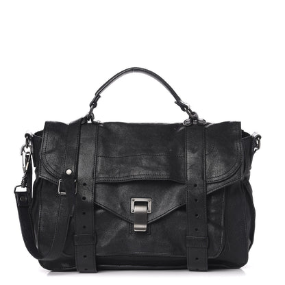 Proenza Schouler Lambskin Medium PS1 Satchel Black 1 of 20