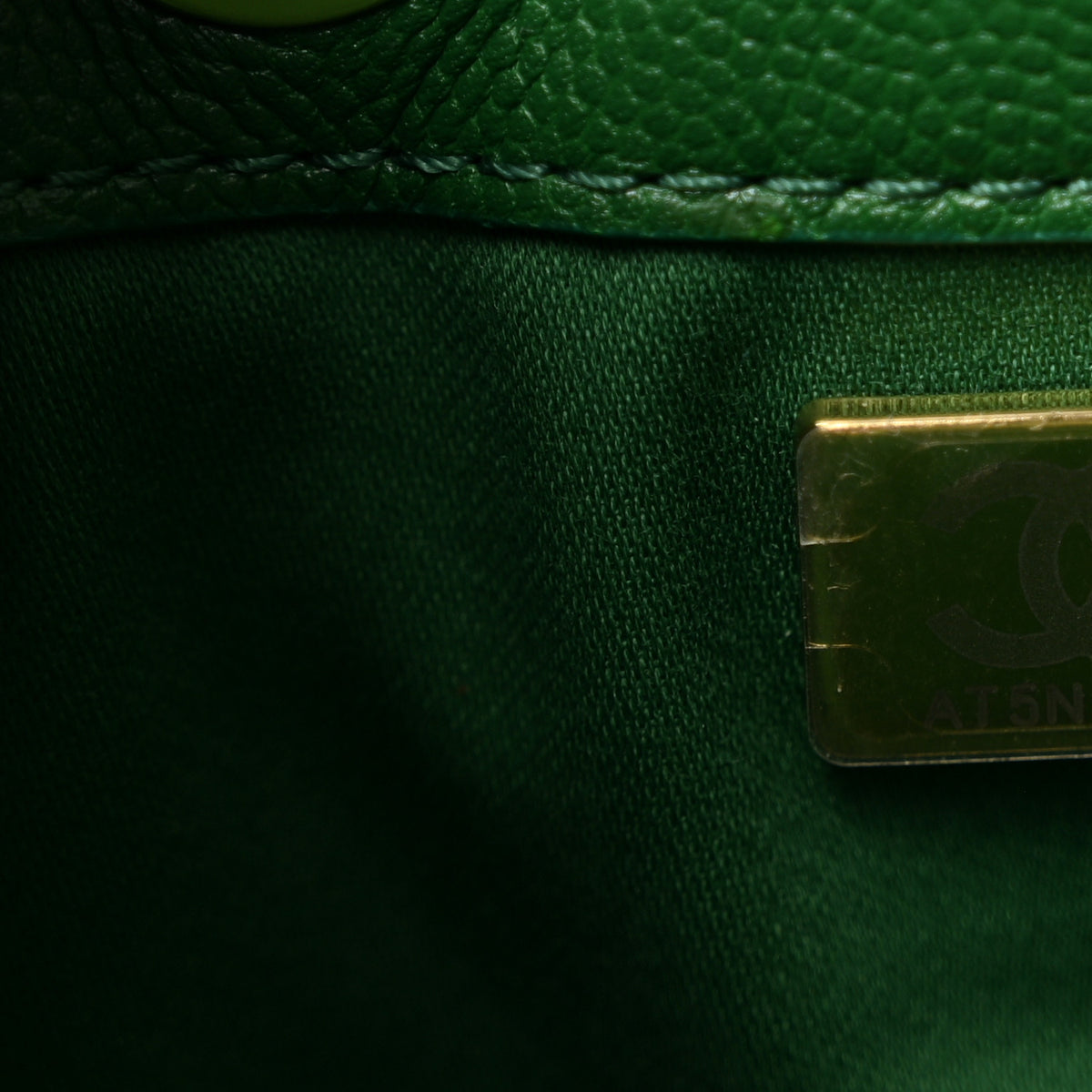 Chanel Caviar Quilted Small Chanel 25 Handbag Green 7 of 11