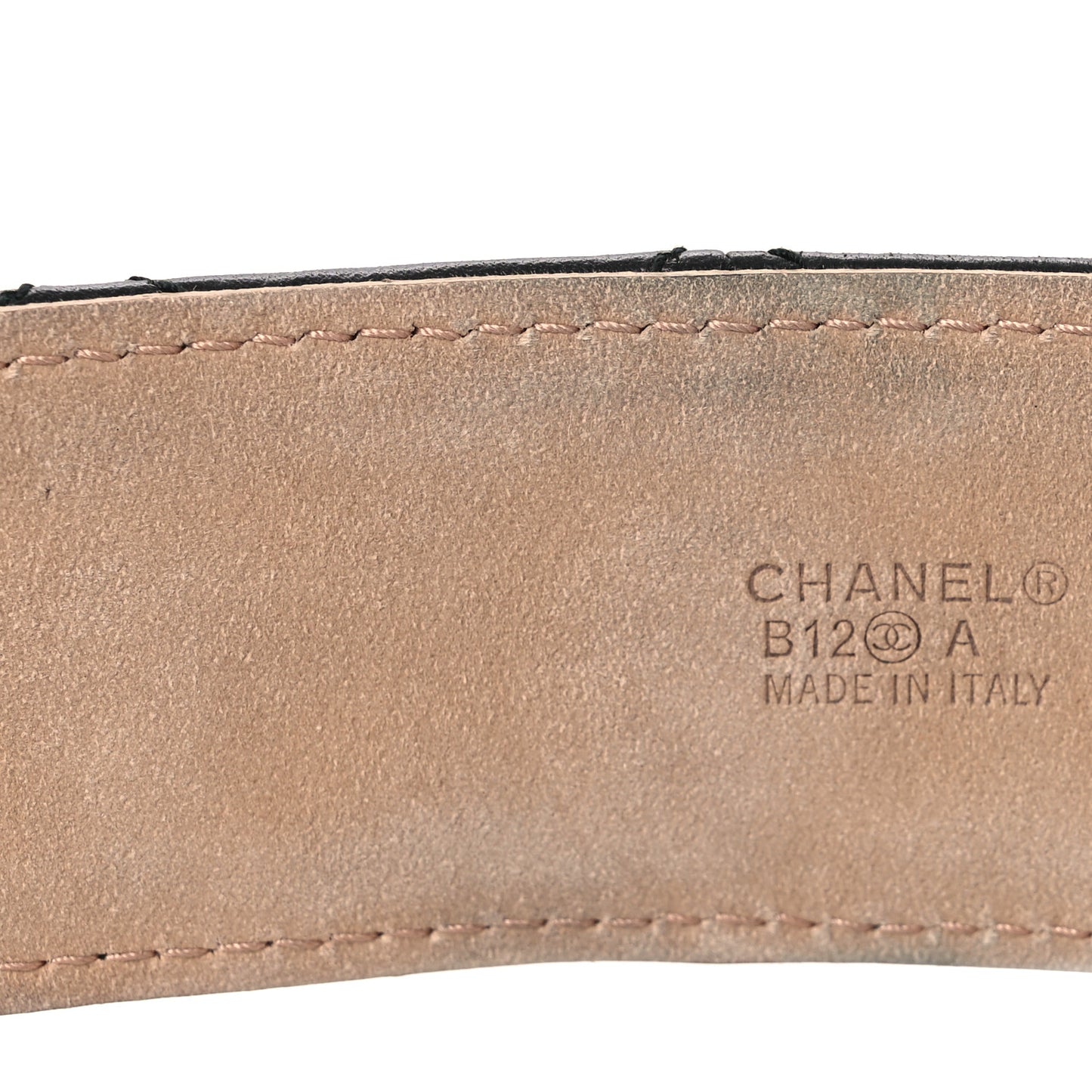 Lambskin Quilted CC Belt 85 34 Black