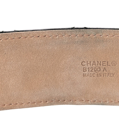 Chanel Lambskin Quilted CC Belt 85 34 Black 5 of 9