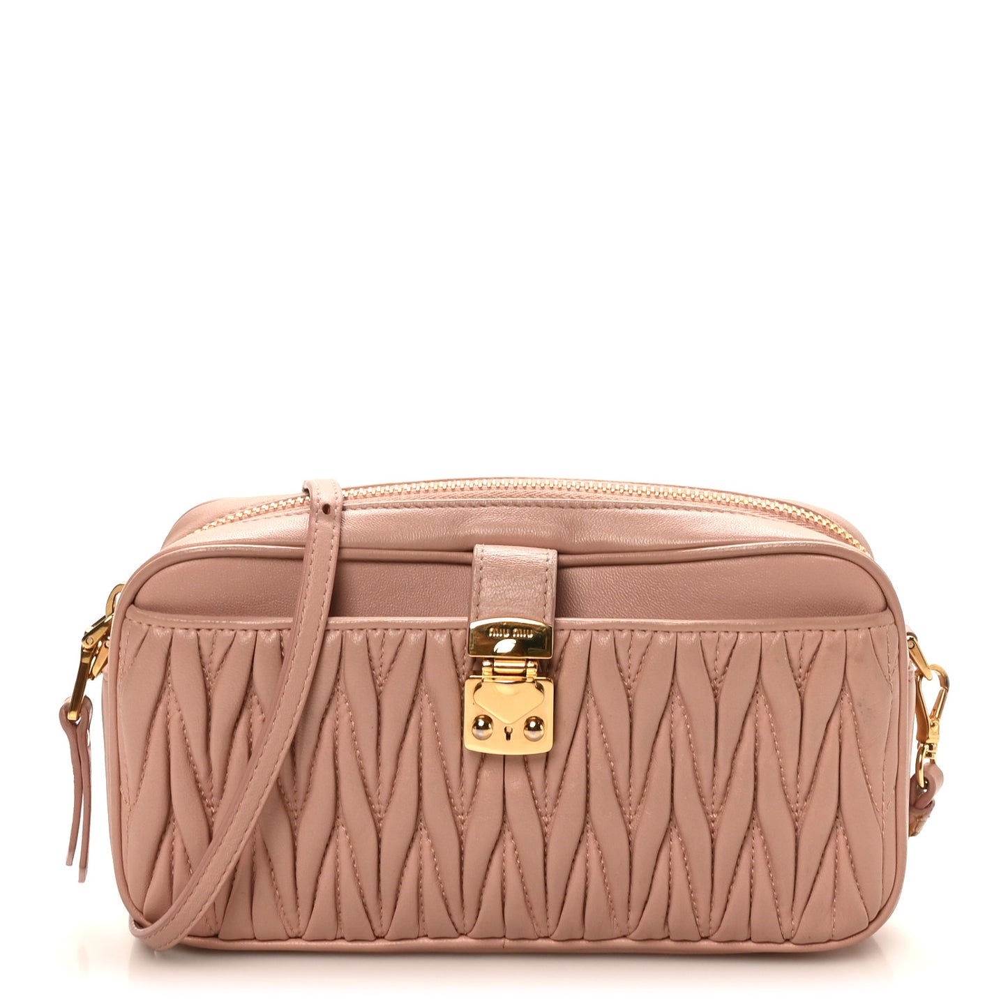 Nappa Matelasse Crossbody Bag Orchidea