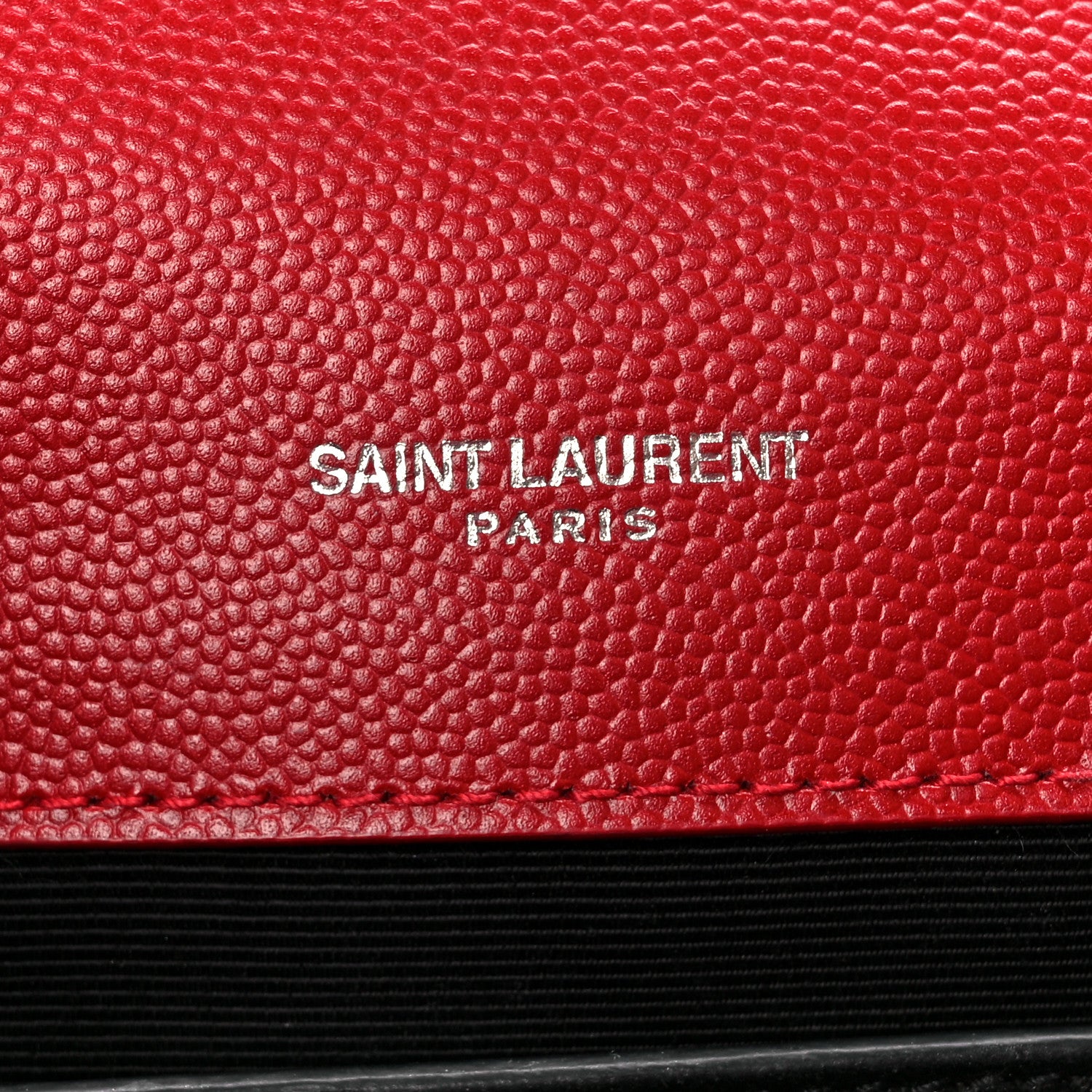 Saint Laurent Grain De Poudre Textured Mixed Matelasse Triquilt Medium Monogram Satchel Rouge Eros 5 of 10