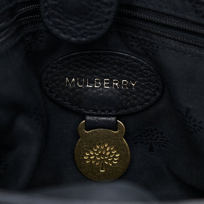 Mulberry Spongy Pebbled Small Effie Satchel Black 6 of 12