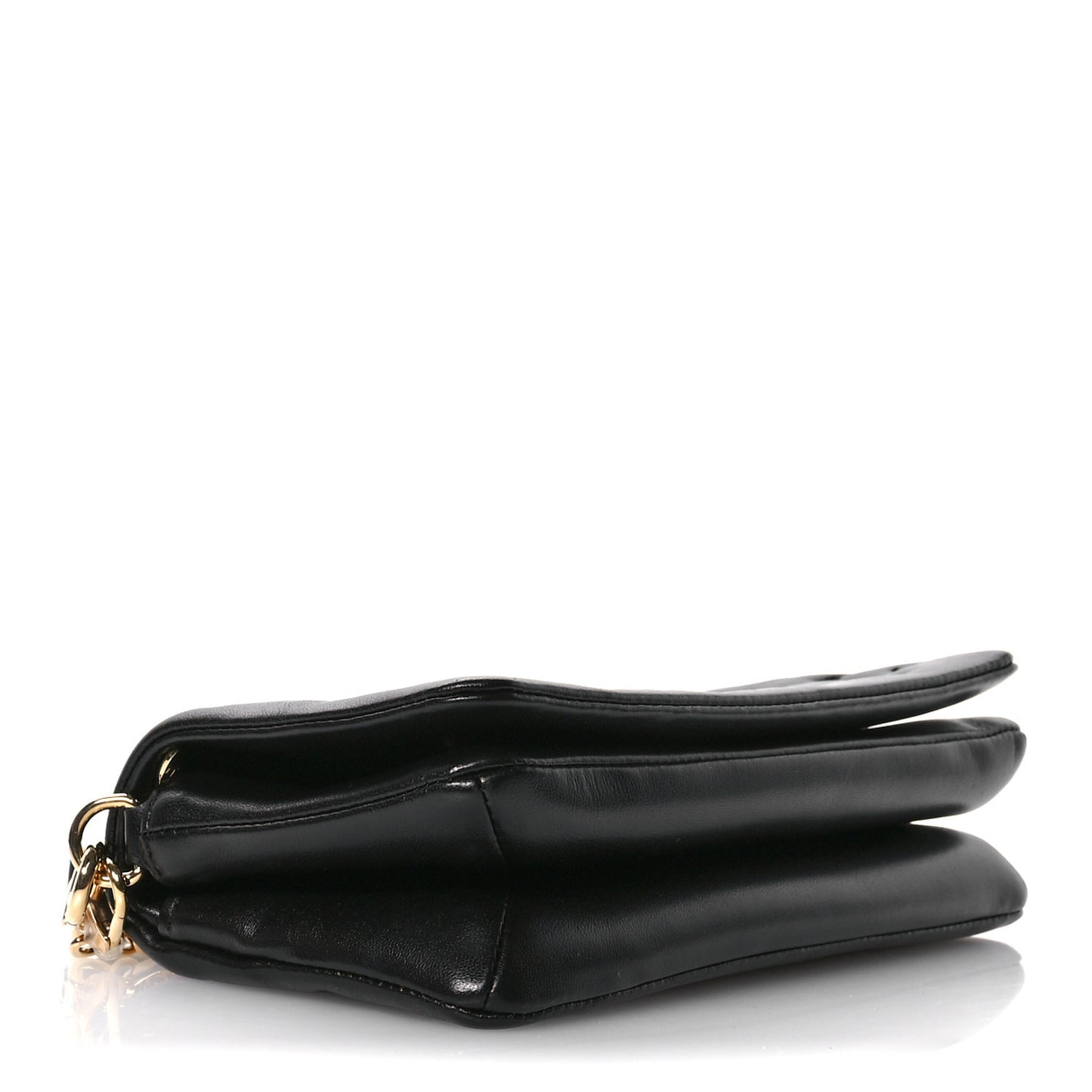 Lambskin Embossed Monogram Pochette Coussin Crossbody Black