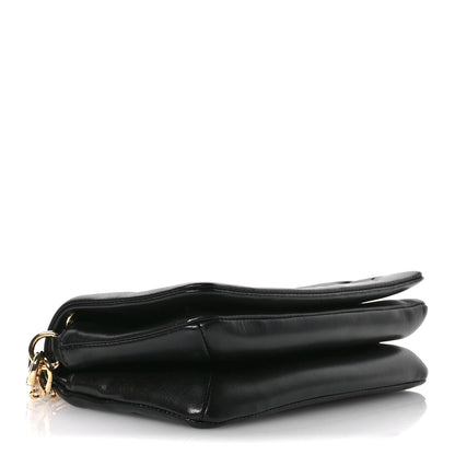 Louis Vuitton Lambskin Embossed Monogram Pochette Coussin Crossbody Black 4 of 10