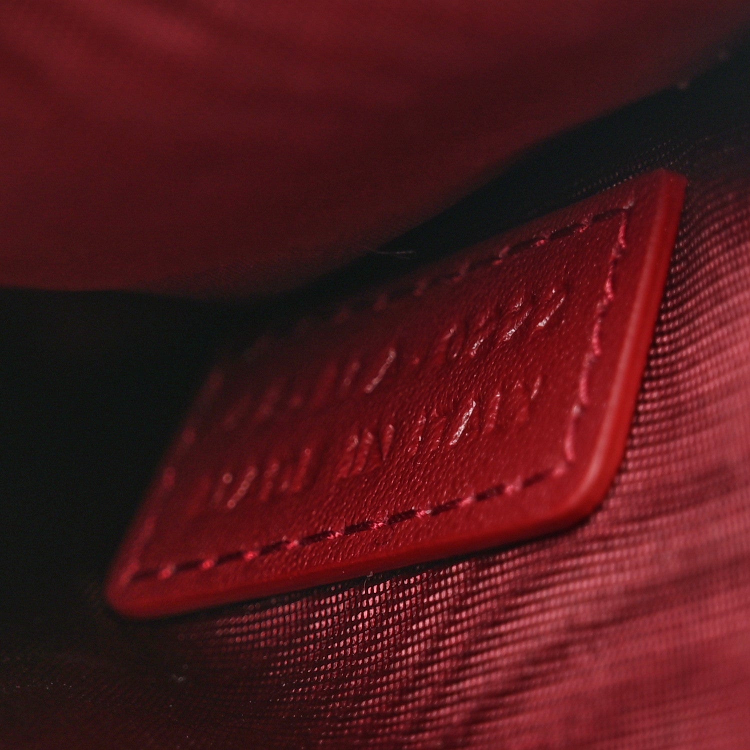 Christian Dior Patent Lady Dior Convertible Clutch Inserts Red 9 of 10