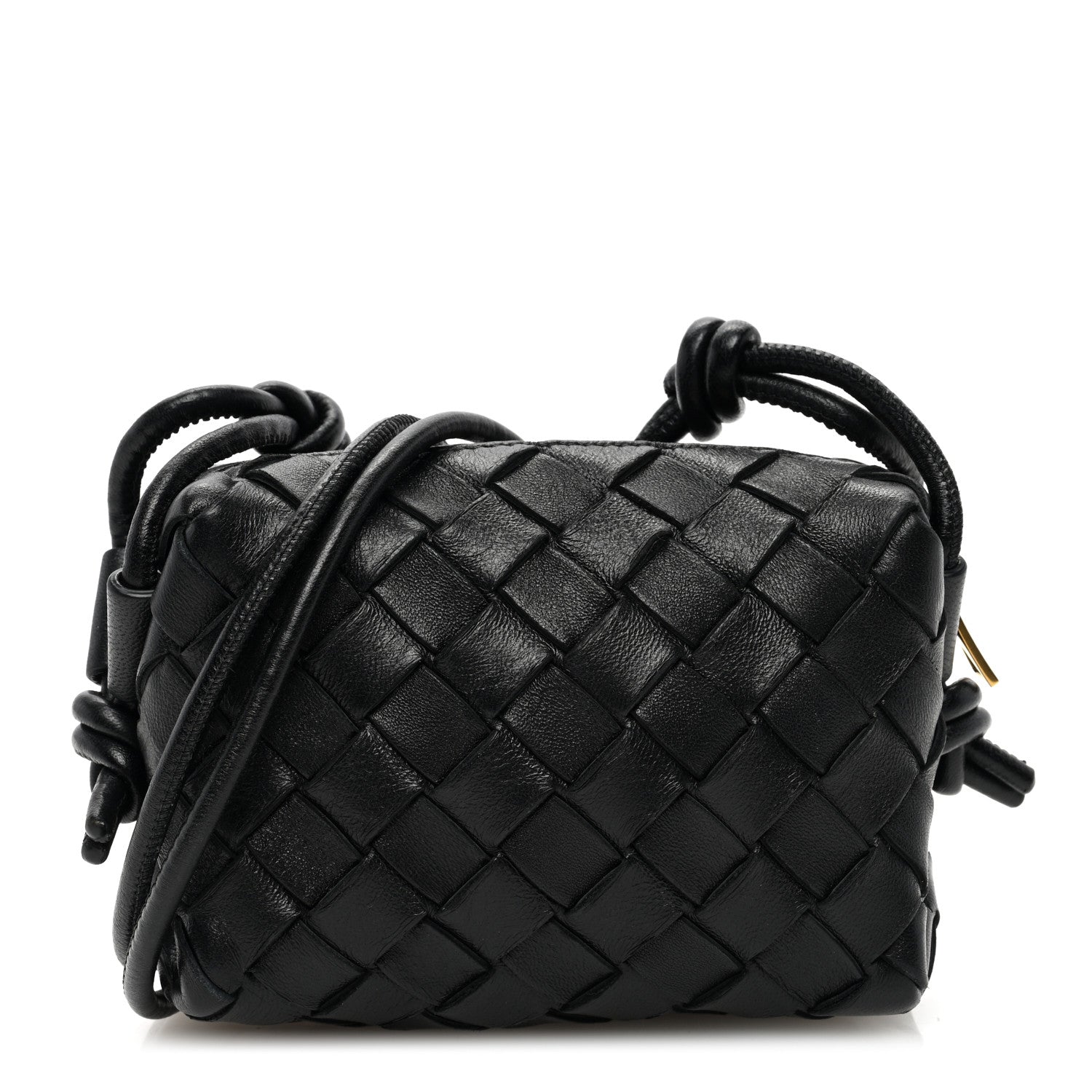 Bottega Veneta Nappa Intrecciato Candy Loop Camera Bag Black 1 of 9