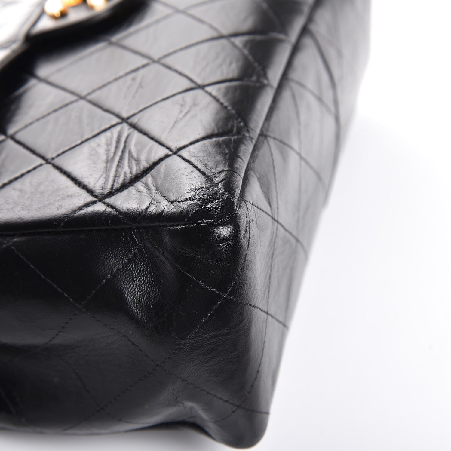 Chanel Lambskin Quilted Jumbo Single Flap Black 9 of 14