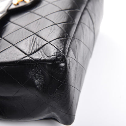 Chanel Lambskin Quilted Jumbo Single Flap Black 9 of 14