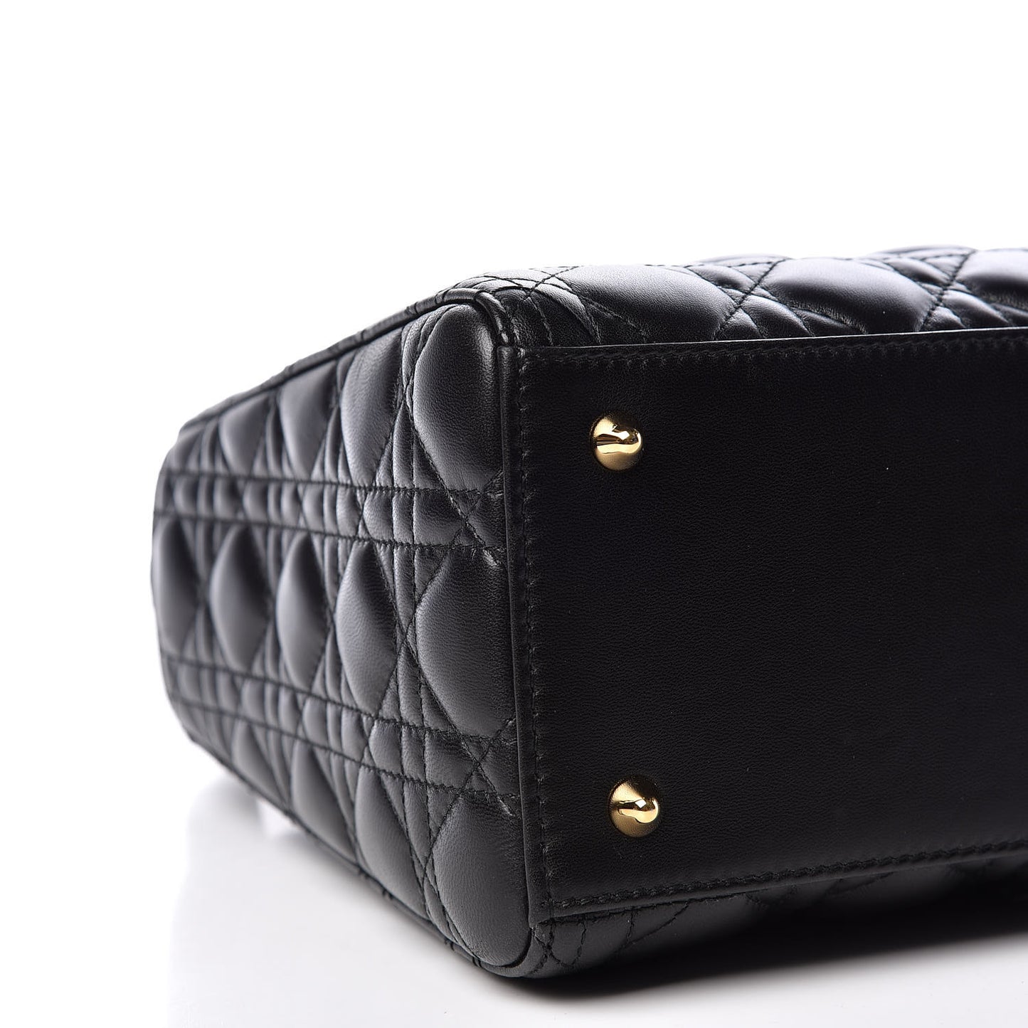 Lambskin Cannage Medium Lady Dior Black