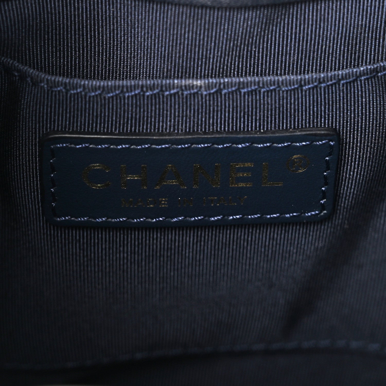 Chanel Lambskin Quilted CC Dweller Drawstring Bucket Bag Navy 6 of 11